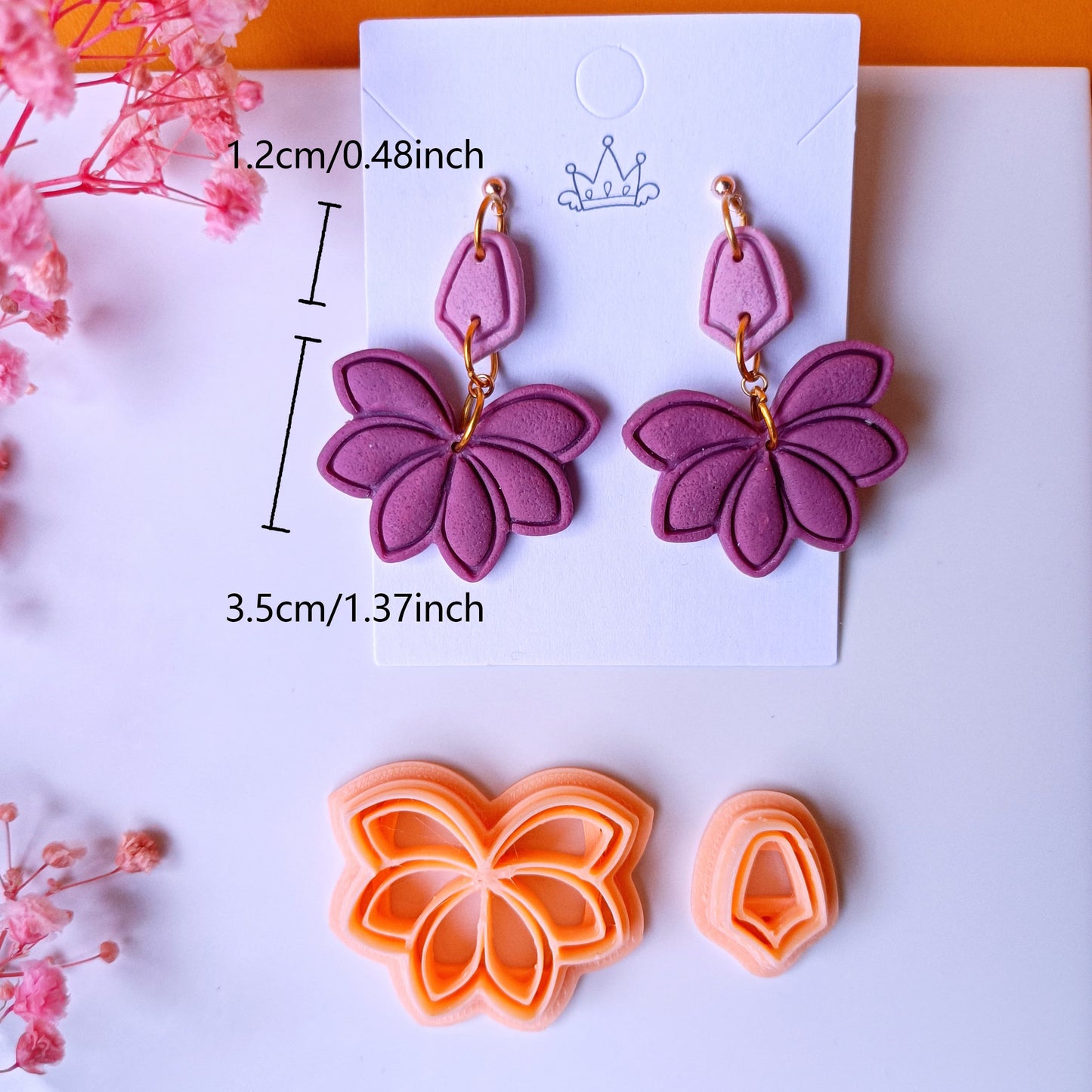 Scalloped Fan Polymer Clay Cutters | Art Deco Clay Earring Cutters | Boho