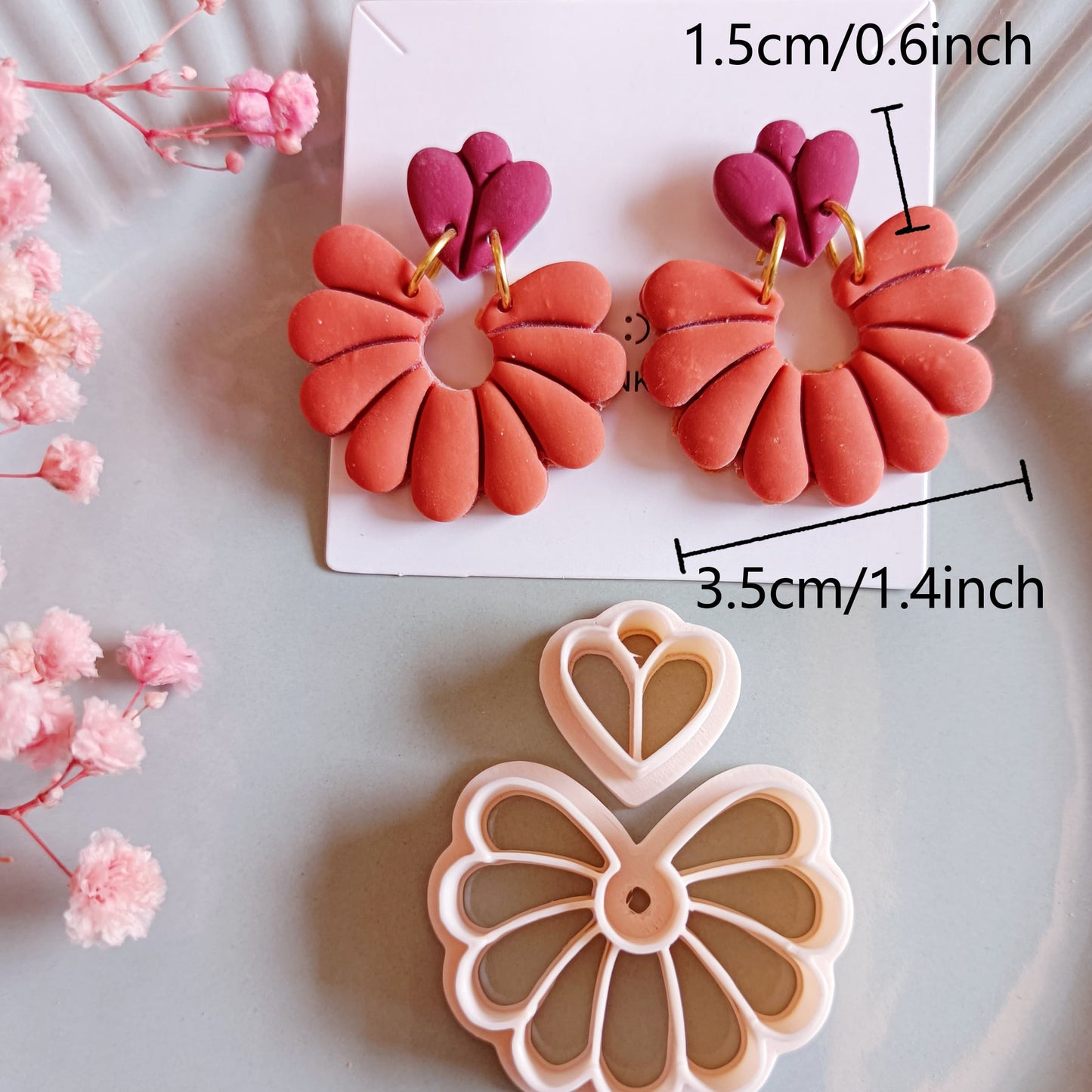 Art Deco Clay Earring Cutters | Boho Polymer Clay Cutters