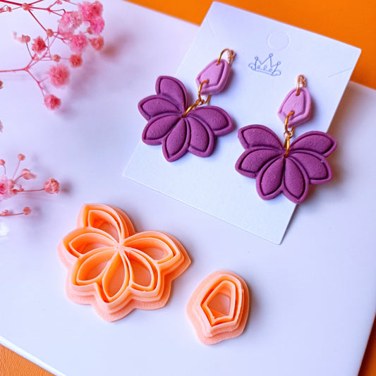 Scalloped Fan Polymer Clay Cutters | Art Deco Clay Earring Cutters | Boho