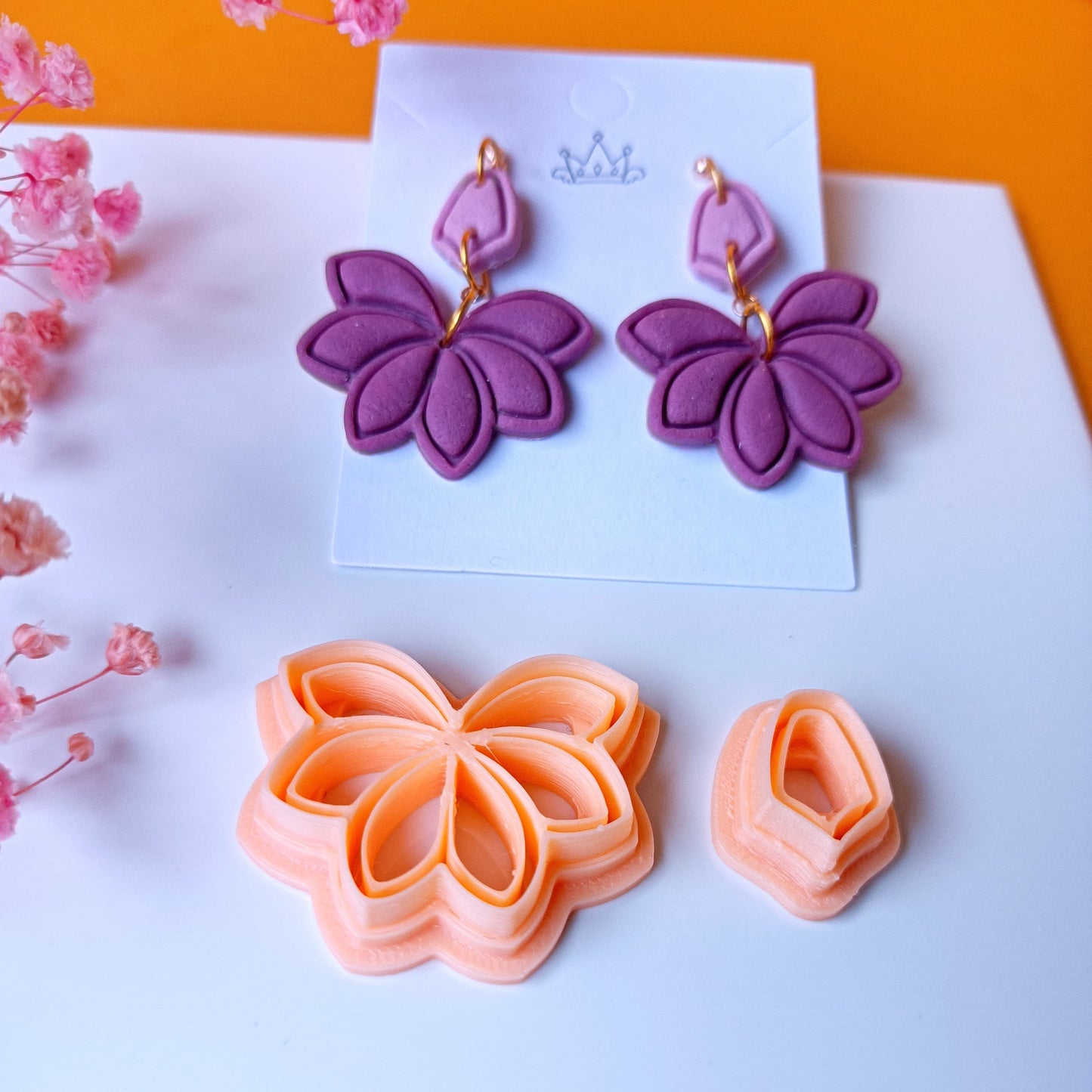 Scalloped Fan Polymer Clay Cutters | Art Deco Clay Earring Cutters | Boho