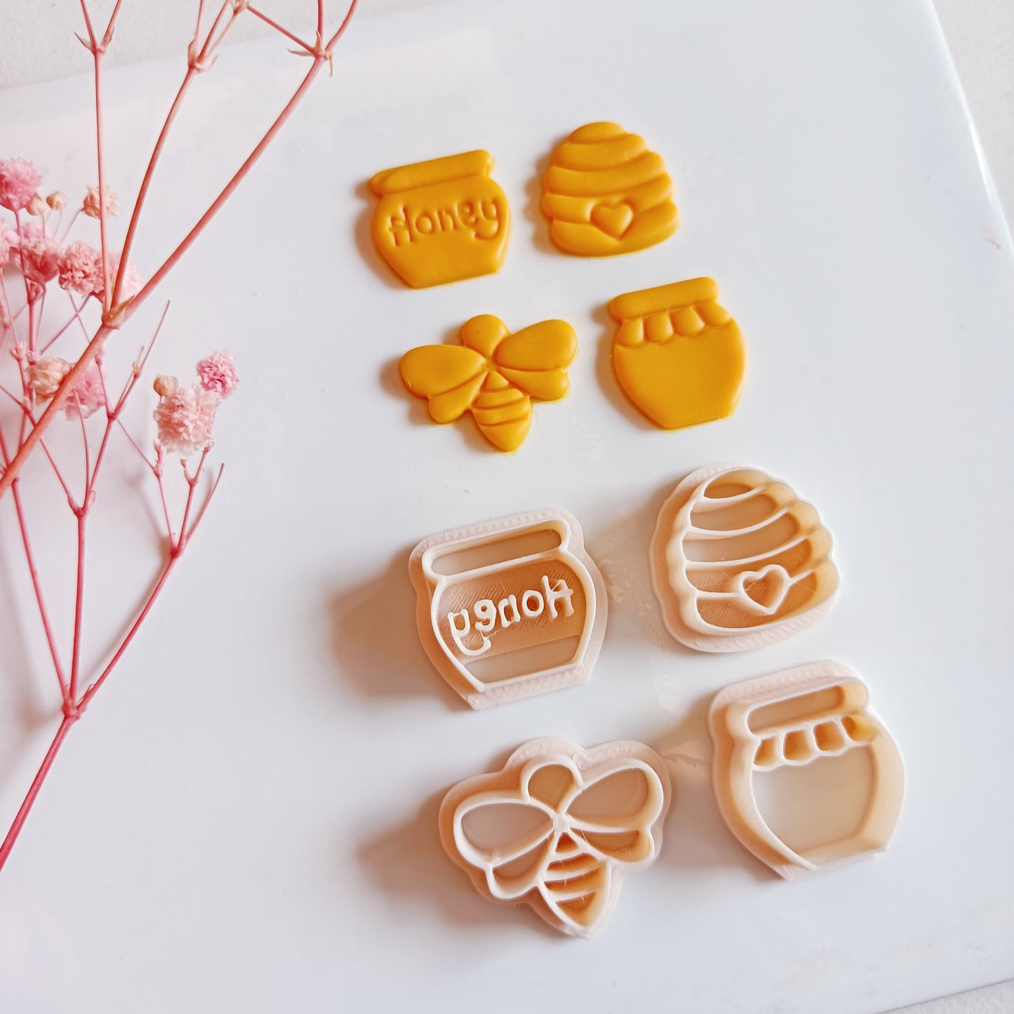 Honey Bee Polymer Clay Cutters Set | Spring Clay Cutters