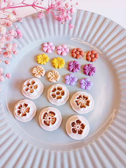 Flower Stud Polymer Clay Cutters | Spring Clay Cutters