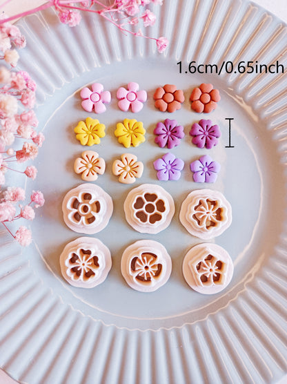 Flower Stud Polymer Clay Cutters | Spring Clay Cutters