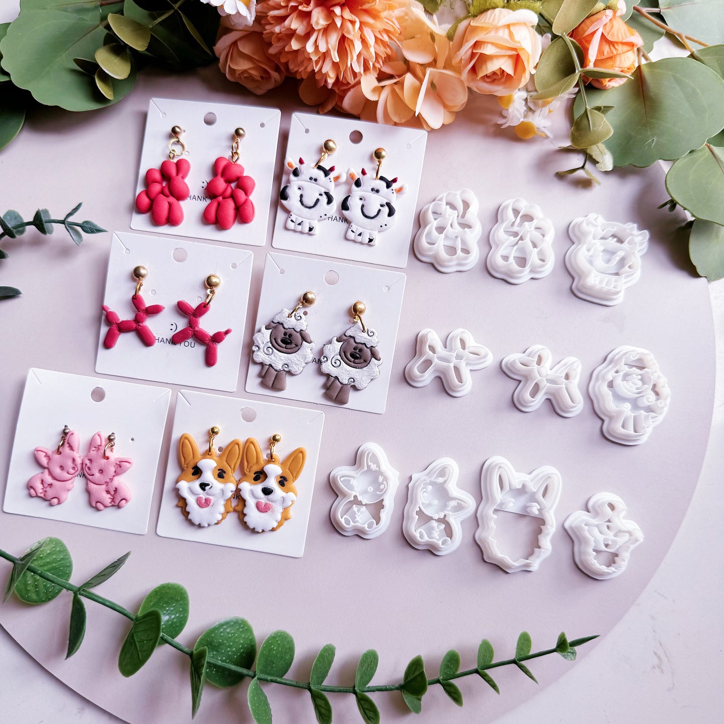 Dog series Polymer Clay Cutters |  Animal Series Polymer Clay Cutter