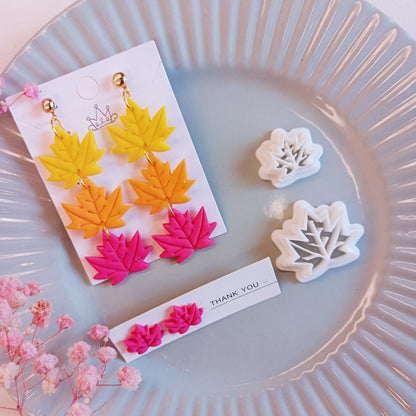 Maple Leaf Clay Cutters | Fall Leaf Polymer Clay Cutters