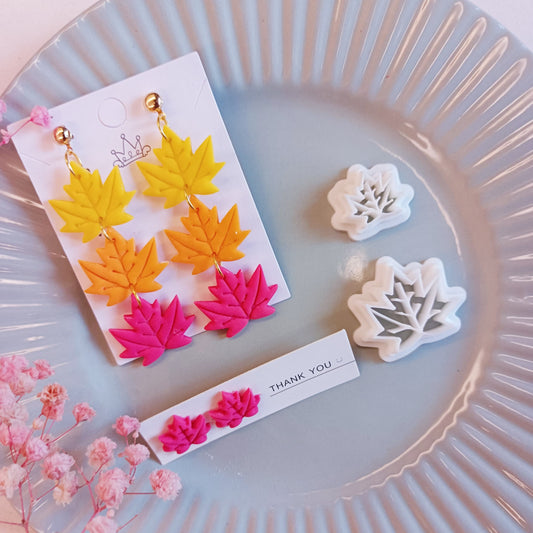 Maple Leaf Clay Cutters | Fall Leaf Polymer Clay Cutters