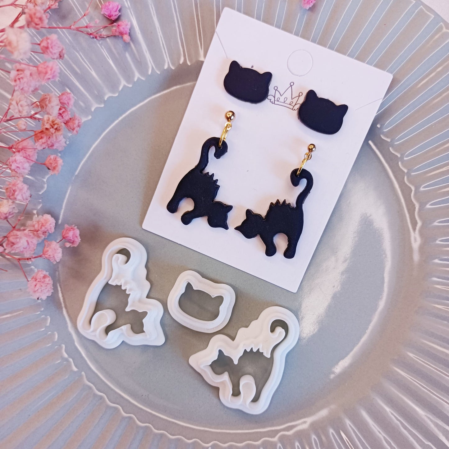 Scary Cat Halloween Thriller Set Clay Cutter | Halloween Clay Cutters