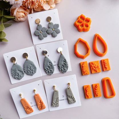 Minimalism Polymer  Clay Cutters Set | Boho Clay Cutters