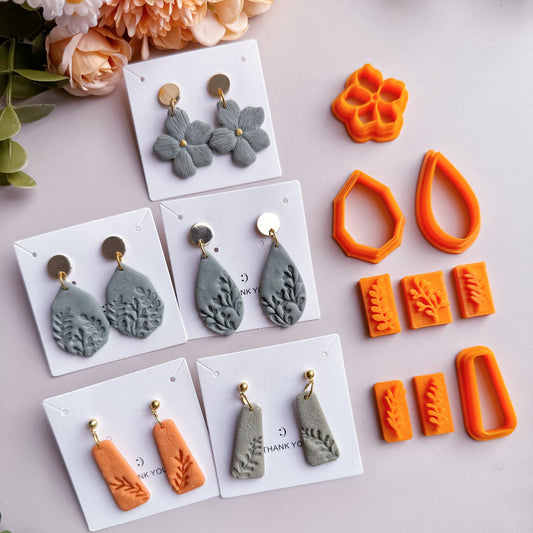 Minimalism Polymer  Clay Cutters Set | Boho Clay Cutters