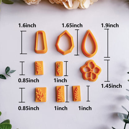 Minimalism Polymer  Clay Cutters Set | Boho Clay Cutters