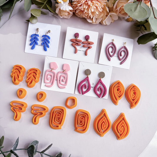 Minimalism Polymer Clay Cutters | Boho Clay Cutters