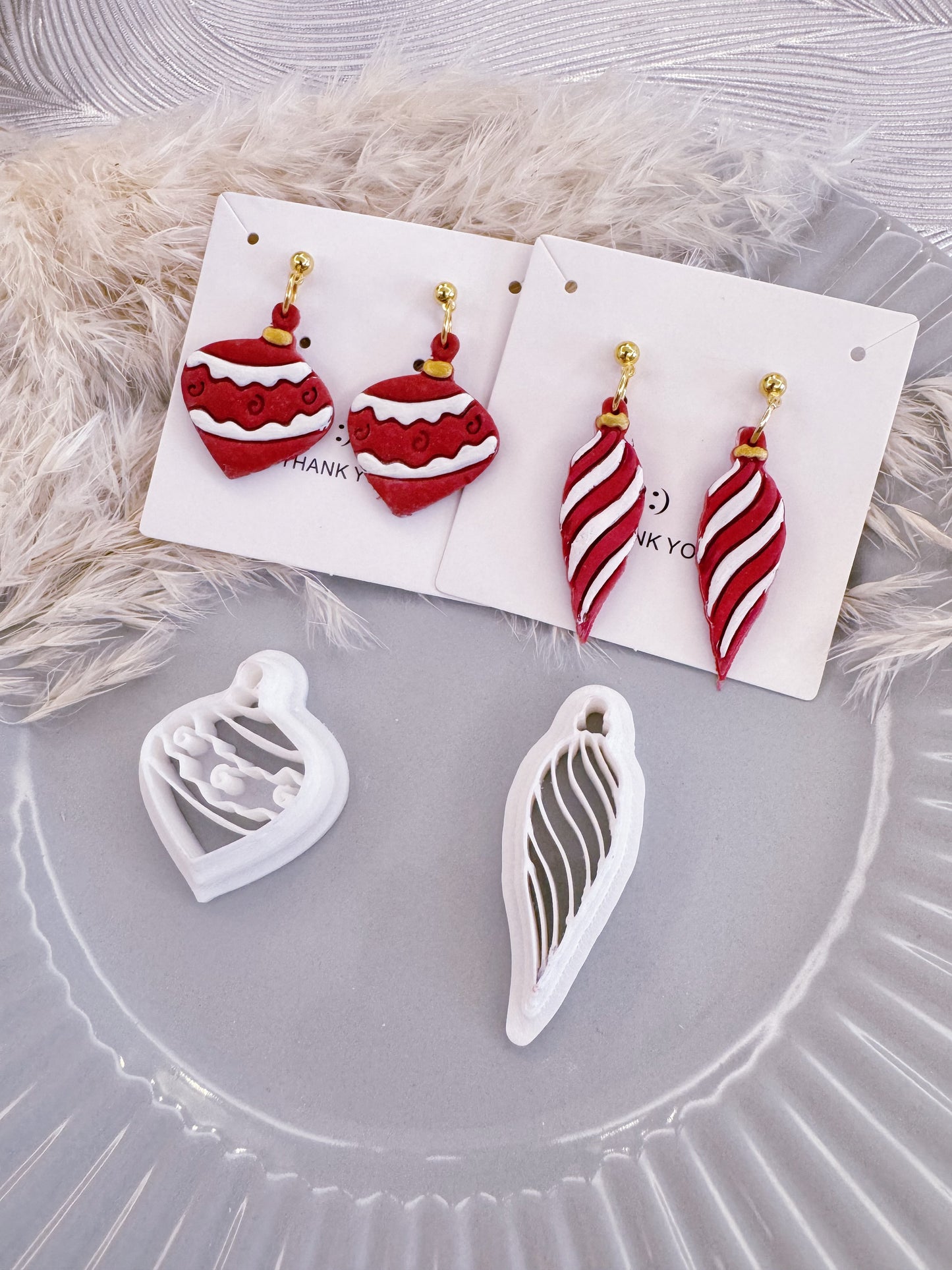 Ornaments Christmas Polymer Clay Cutters Set | Boho Clay Cutters