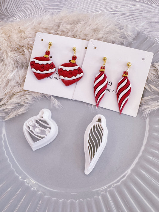 Ornaments Christmas Polymer Clay Cutters Set | Boho Clay Cutters