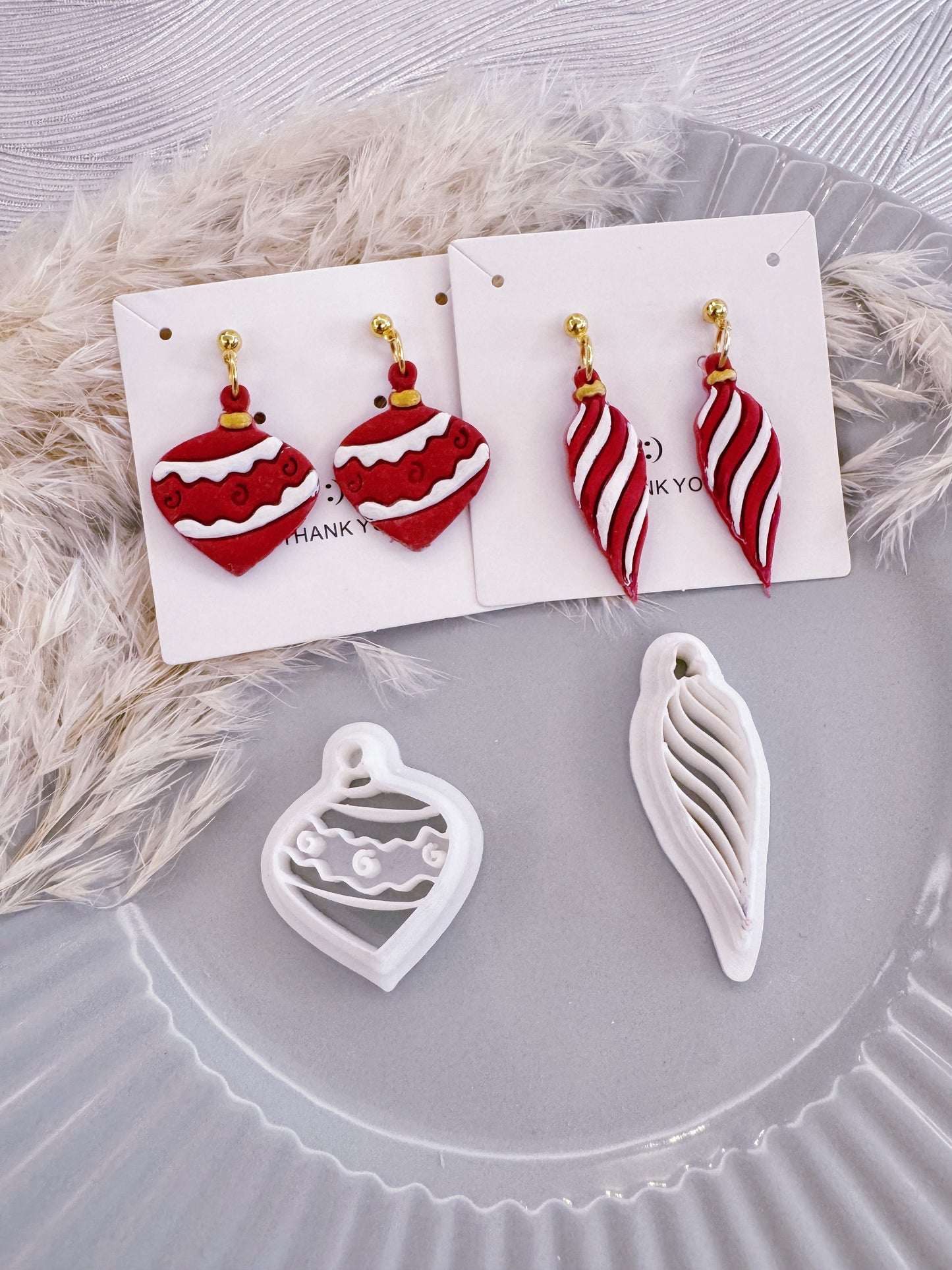 Ornaments Christmas Polymer Clay Cutters Set | Boho Clay Cutters
