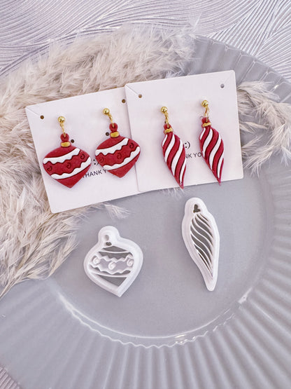 Ornaments Christmas Polymer Clay Cutters Set | Boho Clay Cutters