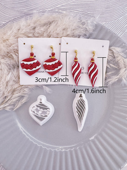 Ornaments Christmas Polymer Clay Cutters Set | Boho Clay Cutters