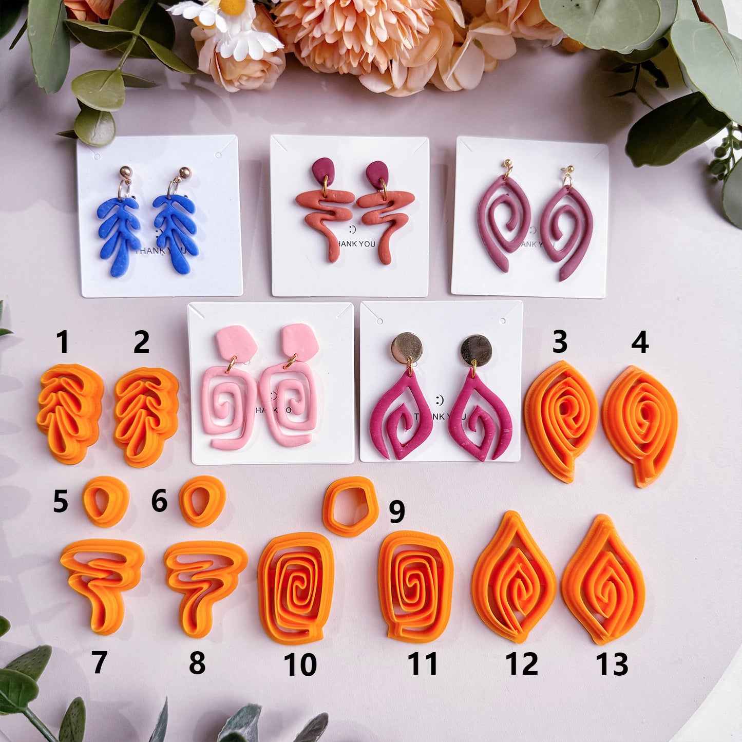 Minimalism Polymer Clay Cutters | Boho Clay Cutters