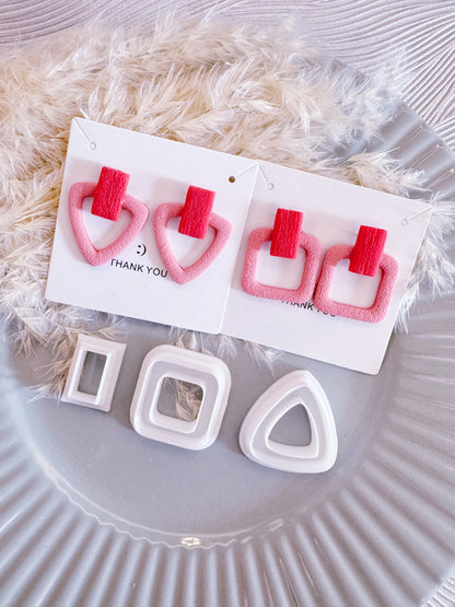 Geometric ModelingClay Cutter Set | Valentine's Day Clay Cutter