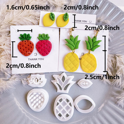 Fruit Clay Cutters | Summer Polymer Clay Cutters